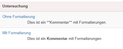 Fetter Text - Beispiel