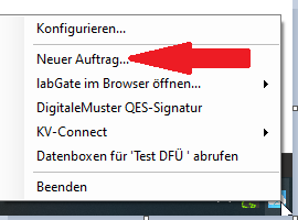 Neuer Auftrag