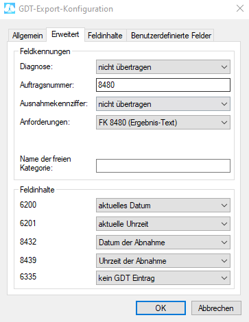 GDT Export Erweitert